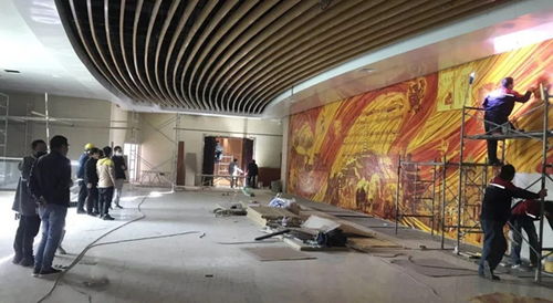 范迪安 白曉剛創(chuàng)作壁畫 延安文藝 永恒華章 在延安文藝紀(jì)念館落成